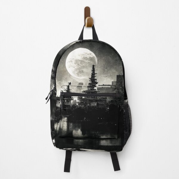 Item preview, Dystopian cityscape - black and white designed and sold by Lyxy.