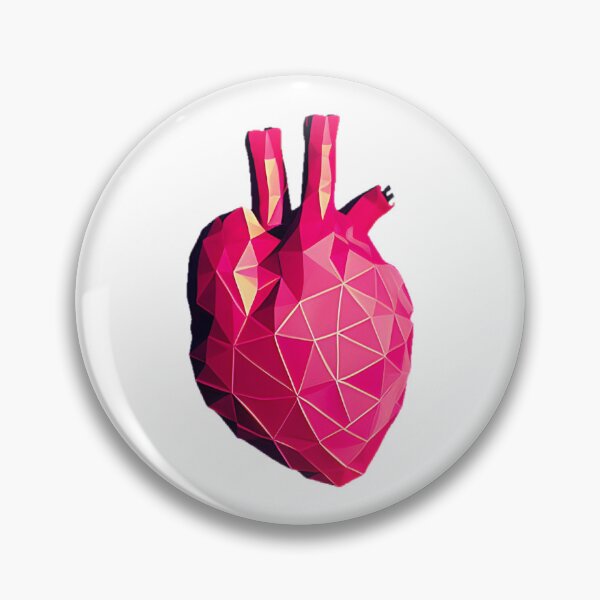 Item preview, Polygon heart realistic designed and sold by marjard.