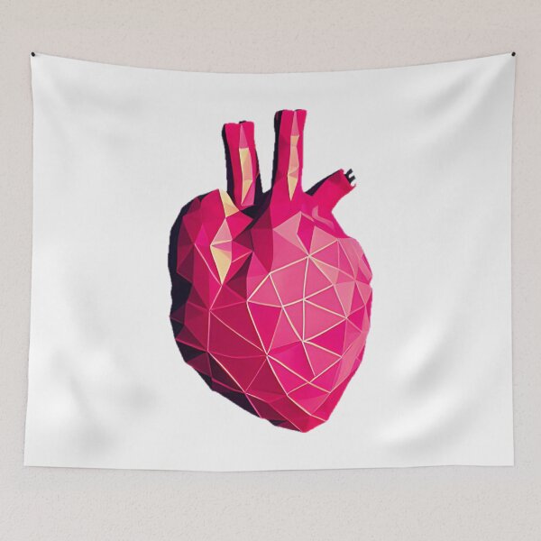Item preview, Polygon heart realistic designed and sold by marjard.
