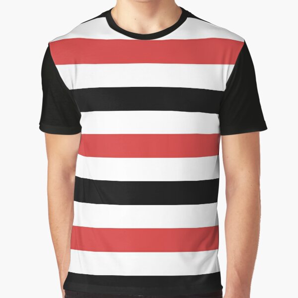 Red, Green and White Stripes Graphic T-Shirt for Sale by inoursociety