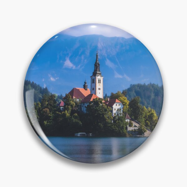 Item preview, Lake Bled, Bled, Slovenia, Beautiful Lake Mountain Views designed and sold by newburyboutique.