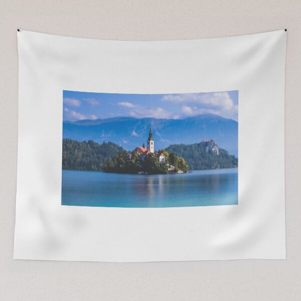 Item preview, Lake Bled, Bled, Slovenia, Beautiful Lake Mountain Views designed and sold by newburyboutique.