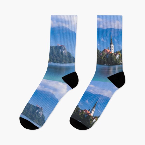 Item preview, Lake Bled, Bled, Slovenia, Beautiful Lake Mountain Views designed and sold by newburyboutique.