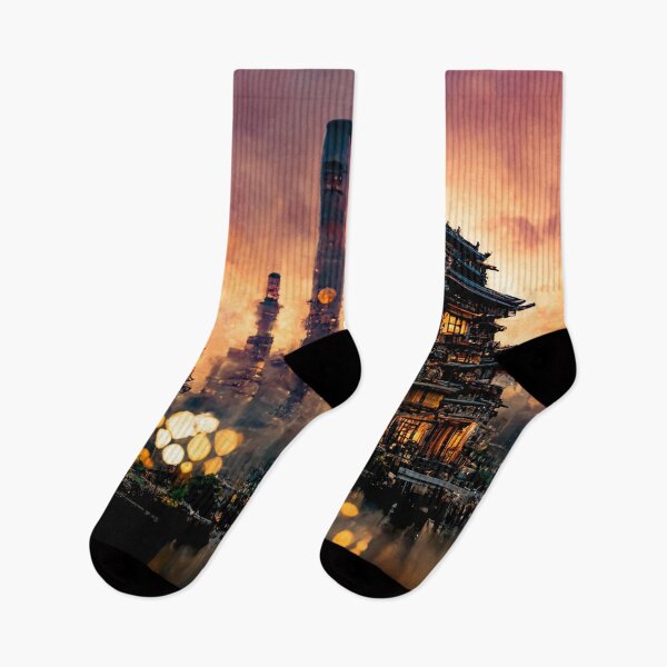 Item preview, Dystopian cityscape - colors designed and sold by Lyxy.