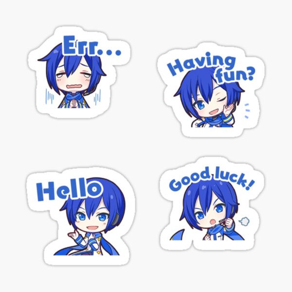 Kaito Vocaloid Stickers for Sale