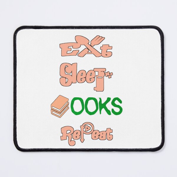 Item preview, Eat sleep books repeat,  designed and sold by Chakilogy.