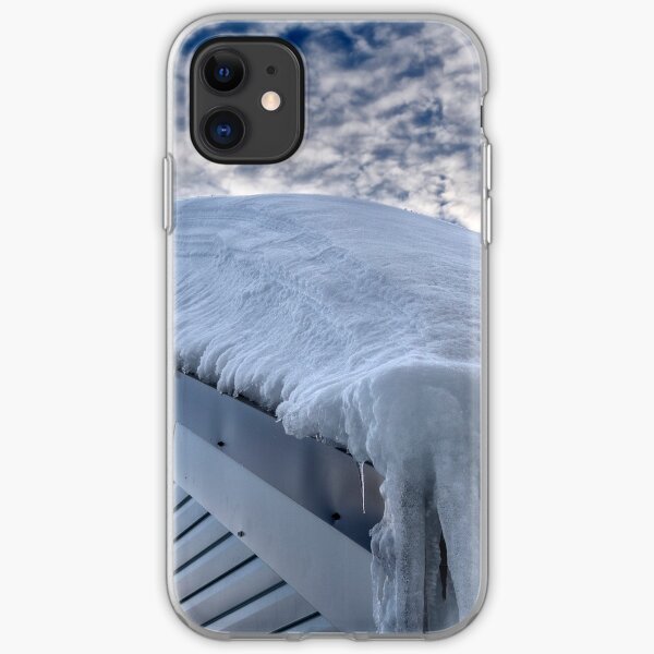 Snow covered roof at Mt Hotham iPhone Soft Case