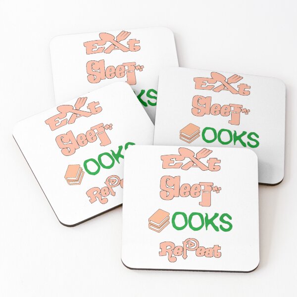 Item preview, Eat sleep books repeat,  designed and sold by Chakilogy.