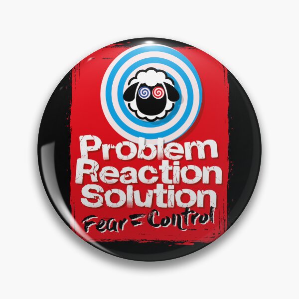 Item preview, Problem, Reaction, Solution - Fear = Control designed and sold by Click-Tees.