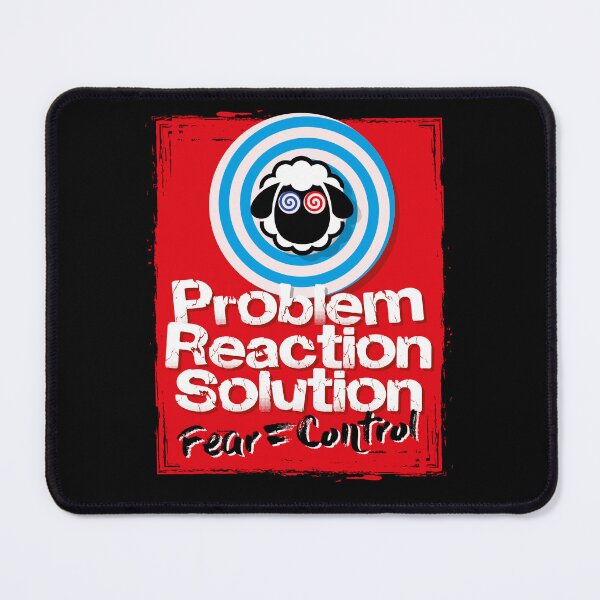 Item preview, Problem, Reaction, Solution - Fear = Control designed and sold by Click-Tees.