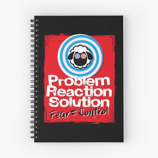 Item preview, Problem, Reaction, Solution - Fear = Control designed and sold by Click-Tees.
