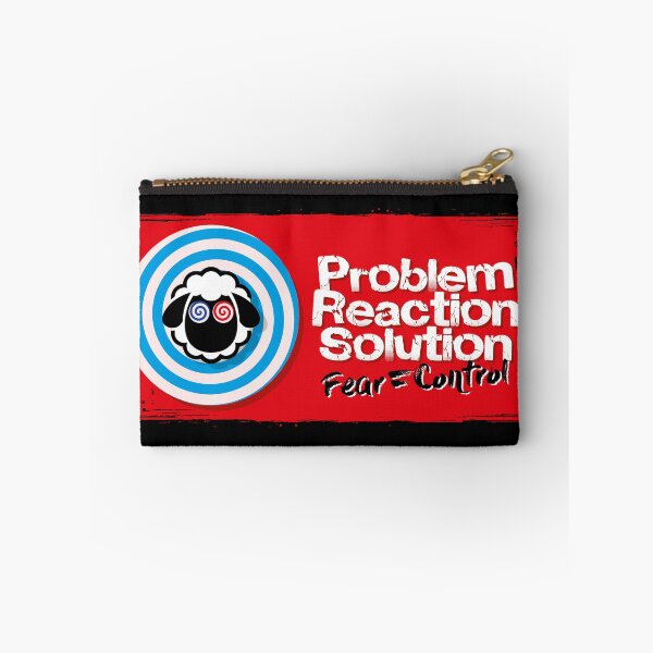 Item preview, Problem, Reaction, Solution - Fear = Control designed and sold by Click-Tees.