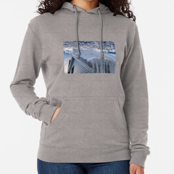 Snow covered roof at Mt Hotham Lightweight Hoodie