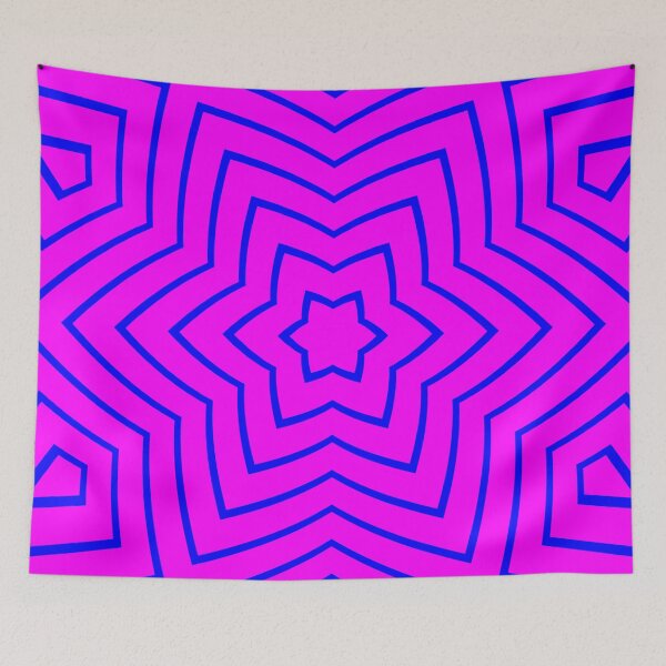 Item preview, MAGIC Purple Blue star pattern designed and sold by BubbleCrumbs.