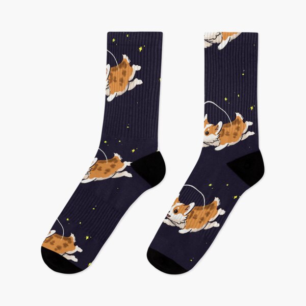 Item preview, Cute Corgi Flying with moon and stars designed and sold by Boztik-Designs.
