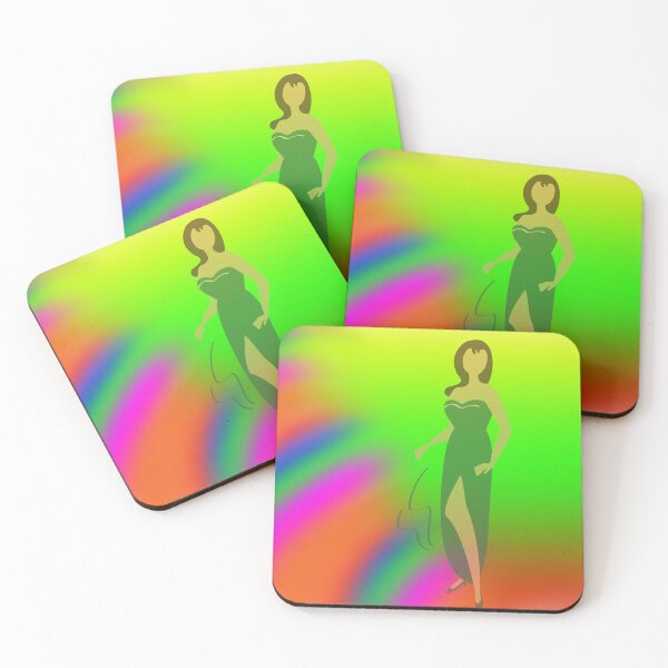 Item preview, the lady standing on a color plate designed and sold by Bigrow.