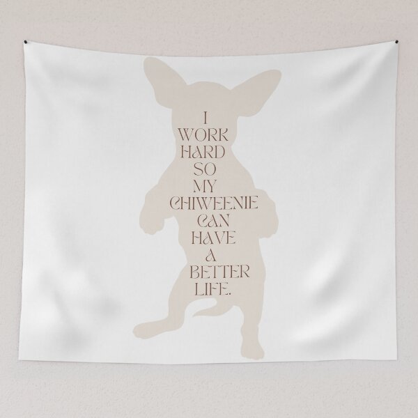Item preview, Chiweenie Lover / I Work Hard So My Chiweenie Can Have a Better Life / Funny Chiweenie Mom and Dad / Gift for  Chiweenie Lover designed and sold by Alexa5454.