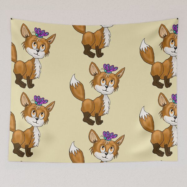 Item preview, Fox and Butterfly   designed and sold by cringe0015.