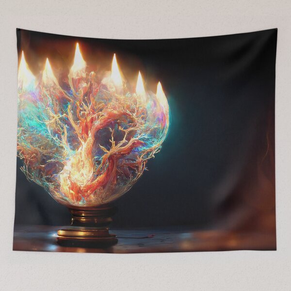 Item preview, Cosmic Candle designed and sold by AICustomArt ⭐⭐⭐⭐⭐.