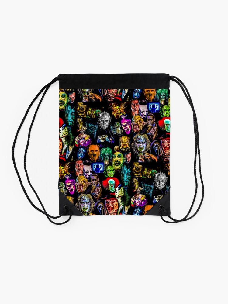 Alternate view of horror collection Drawstring Bag