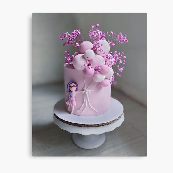 Topper tarta personalizada rosa flamenca 1 año - Planète Gateau