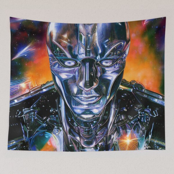 Item preview, chrome robot designed and sold by Girih.