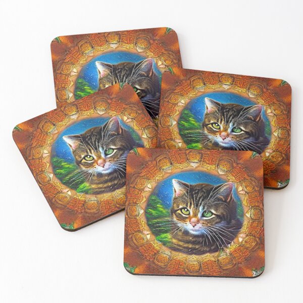 Item preview, A Tabby Cat Mandala designed and sold by darlene80184.