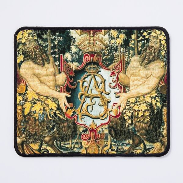 Item preview, Tapestry with monogram "SA" of King Sigismund II Augustus of Poland/Lithuania, Brussels, c. 1555. Part of famous Jagiellonian tapestries, also known as the Wawel Tapestries or Wawel Arrases. designed and sold by IlluminatedPage.