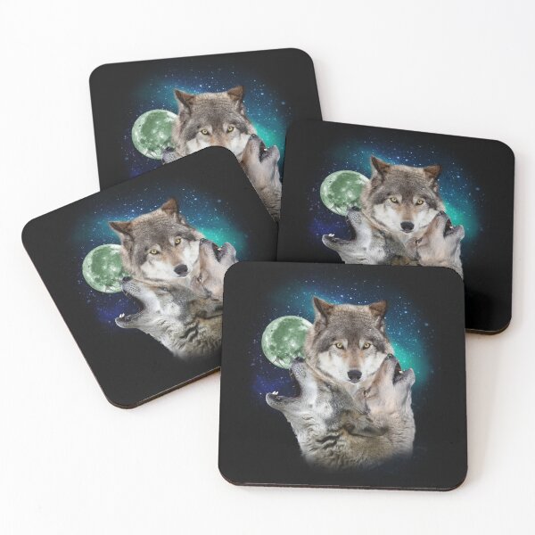 Item preview, Three Wolves Howling in Moonlight  designed and sold by david parry.