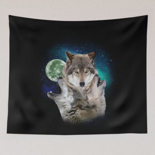 Item preview, Three Wolves Howling in Moonlight  designed and sold by david parry.