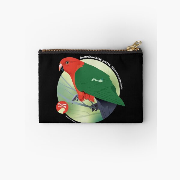 Item preview, King Parrot - Small white text for dark background designed and sold by parrotoftheday.