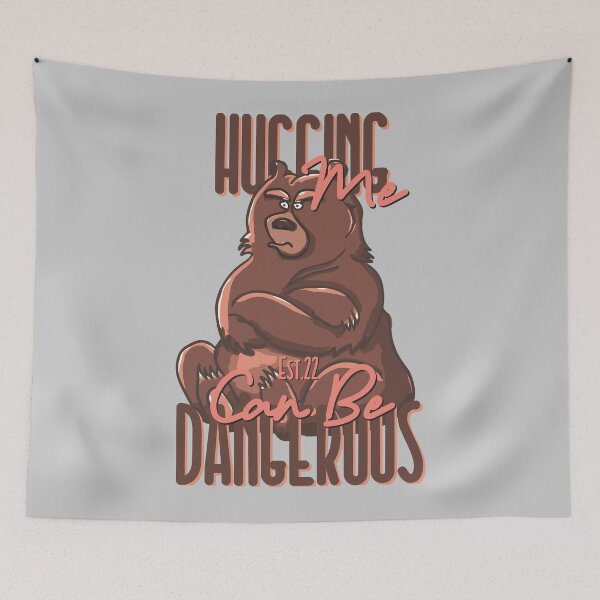 Item preview, HUGGING ME CAN BE DANGEROUS designed and sold by GAADesignz.