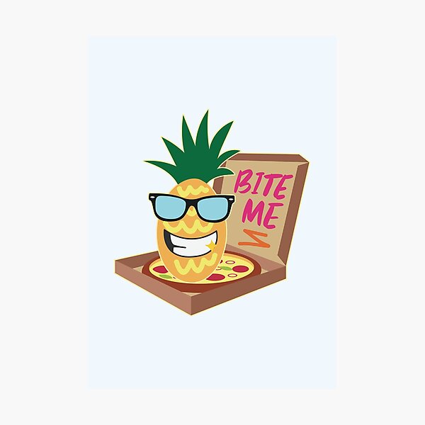 Item preview, (No) Pinapple on Pizza, Bite Me!  designed and sold by Numero14.