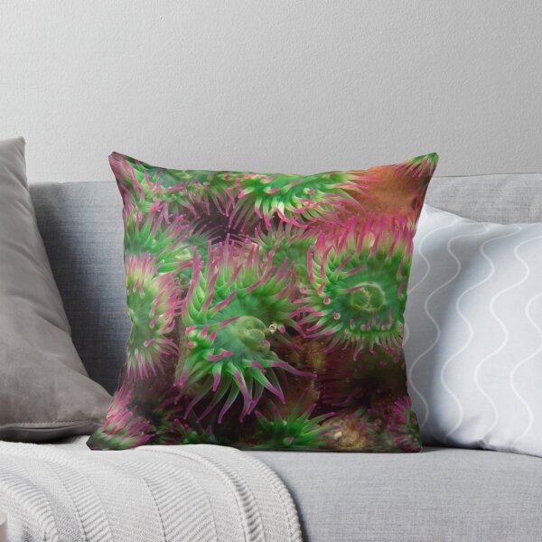 Item preview, Green and Magenta Colorful Sea Anemone designed and sold by silviaol.
