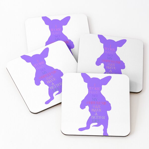 Item preview, Chiweenie Lover / I Work Hard So My Chiweenie Can Have a Better Life / Funny Chiweenie Mom and Dad / Gift for  Chiweenie Lover designed and sold by Alexa5454.