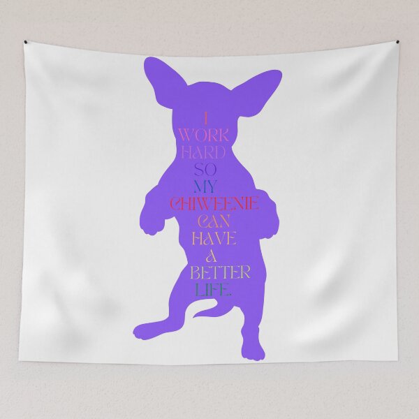 Item preview, Chiweenie Lover / I Work Hard So My Chiweenie Can Have a Better Life / Funny Chiweenie Mom and Dad / Gift for  Chiweenie Lover designed and sold by Alexa5454.