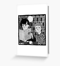 Breakfast in 221B Greeting Card