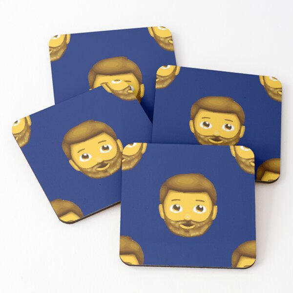 Item preview, emoji bearded man designed and sold by Gossip Rag.