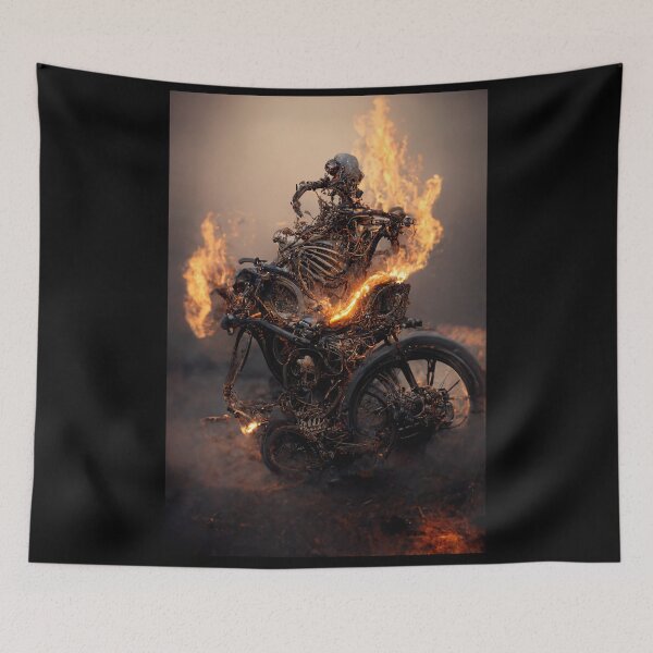 Item preview, The Skeletal Biker from Hell designed and sold by dibsmft.