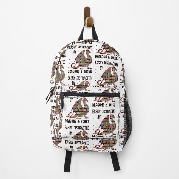 Item preview, Funny Easily Distracted By Dragons & Books Bookworm Library designed and sold by Best Designer.