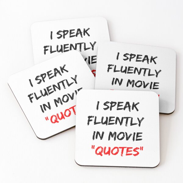 Item preview, I Speak Fluently In Movie Quotes designed and sold by Gonkpoke.