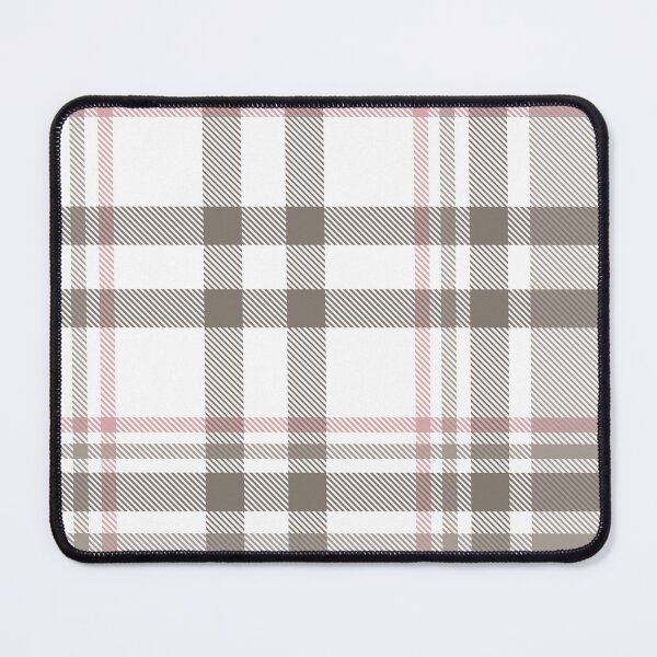 Item preview, Taupe Gray and Pink Tartan Plaid Pattern designed and sold by thelustrous.
