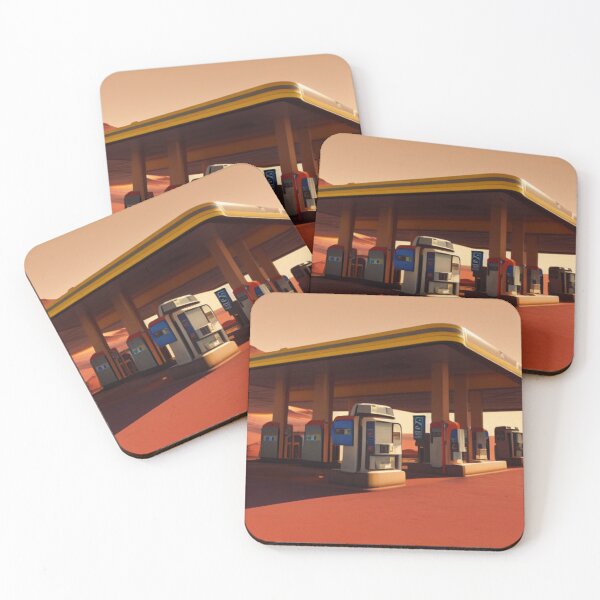 Item preview, Retro Fuel Station On Mars  designed and sold by GreenStardust.