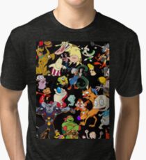 Retro Cartoons rugrats 80s 90s tv show cartoon rockos life Tri-blend T-Shirt