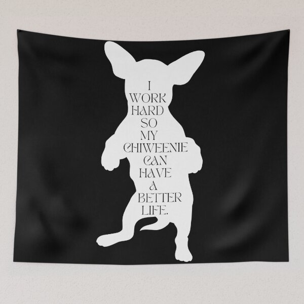 Item preview, Chiweenie Lover / I Work Hard So My Chiweenie Can Have a Better Life / Funny Chiweenie Mom and Dad / Gift for  Chiweenie Lover designed and sold by Alexa5454.