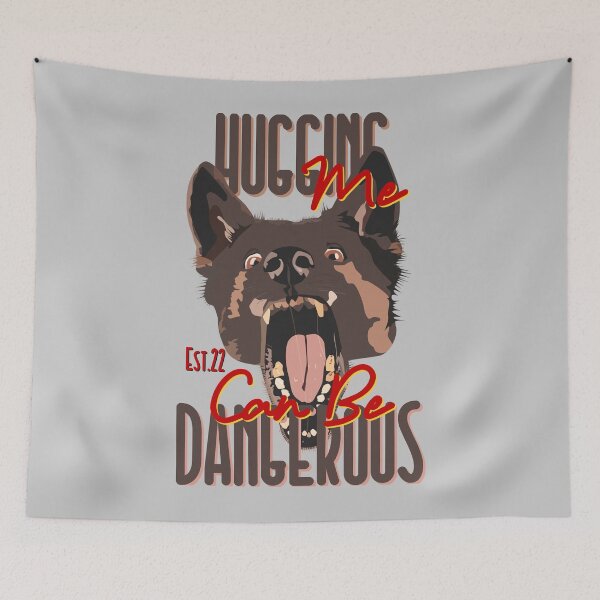 Item preview, HUGGING ME CAN BE DANGEROUS designed and sold by GAADesignz.