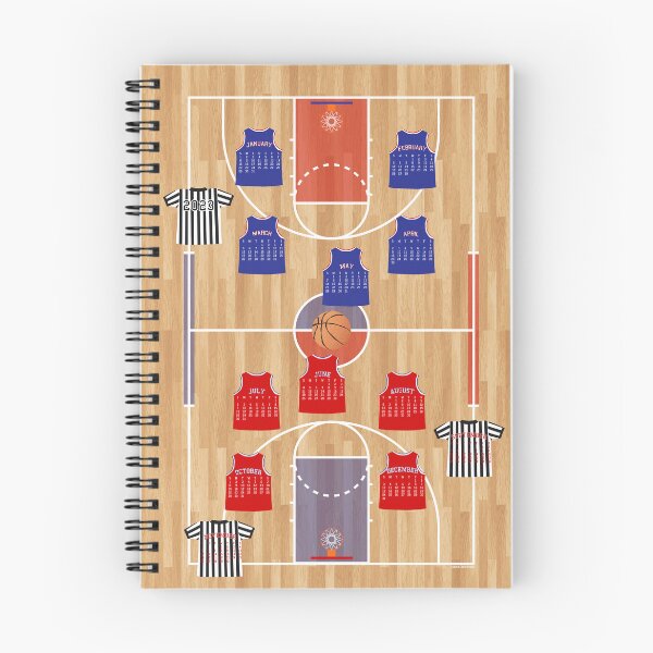 Item preview, 2023 Sports Calendar - Full Year - Basketball  designed and sold by WickedRefined - Nicole Demereckis.