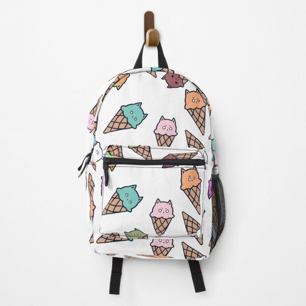 Item preview, Kawaii Ice Cream Cats! Repeating Pattern designed and sold by RMH-MRH-ART.