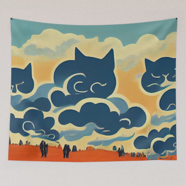 Item preview, Cat Shapes from the clouds stranger cat things designed and sold by RileyKyler.