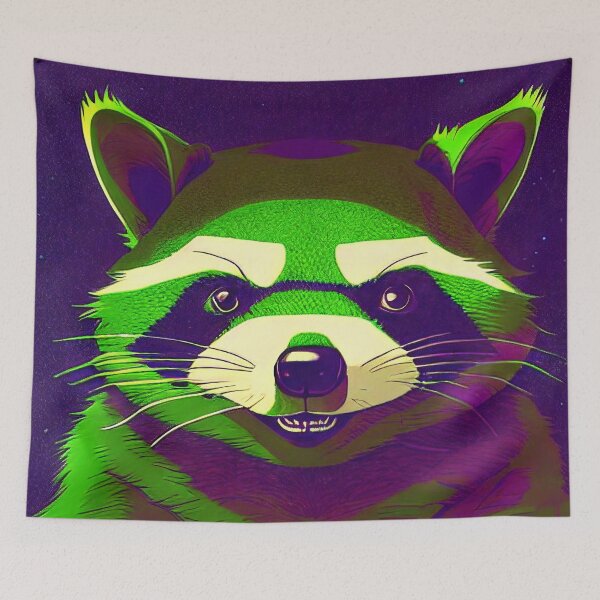 Item preview, Cartoon Racoon Bandit designed and sold by Grewtrel.